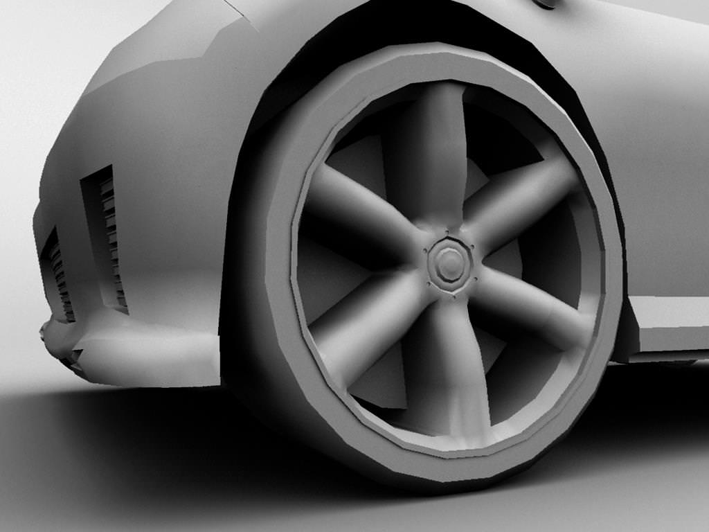 A Hybrid Concept Google Car AAA Low-poly 3D model_5