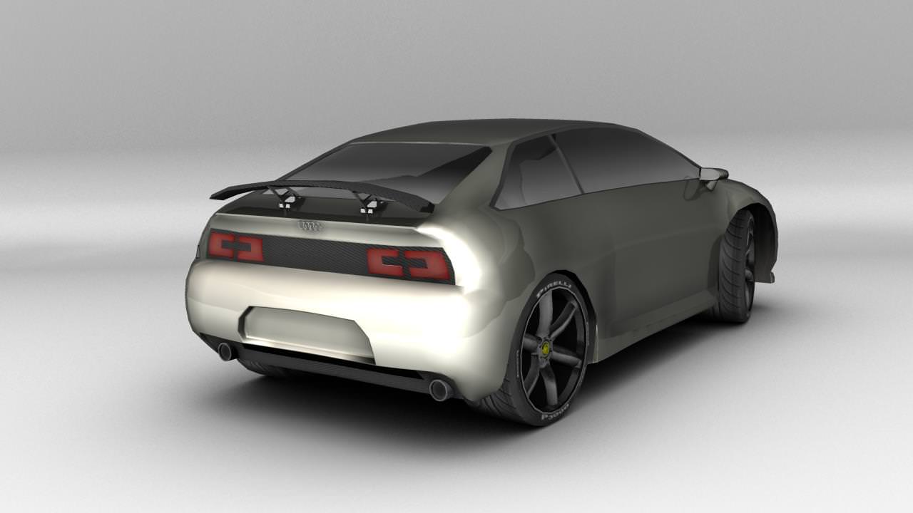 A Hybrid Concept Google Car AAA Low-poly 3D model_3