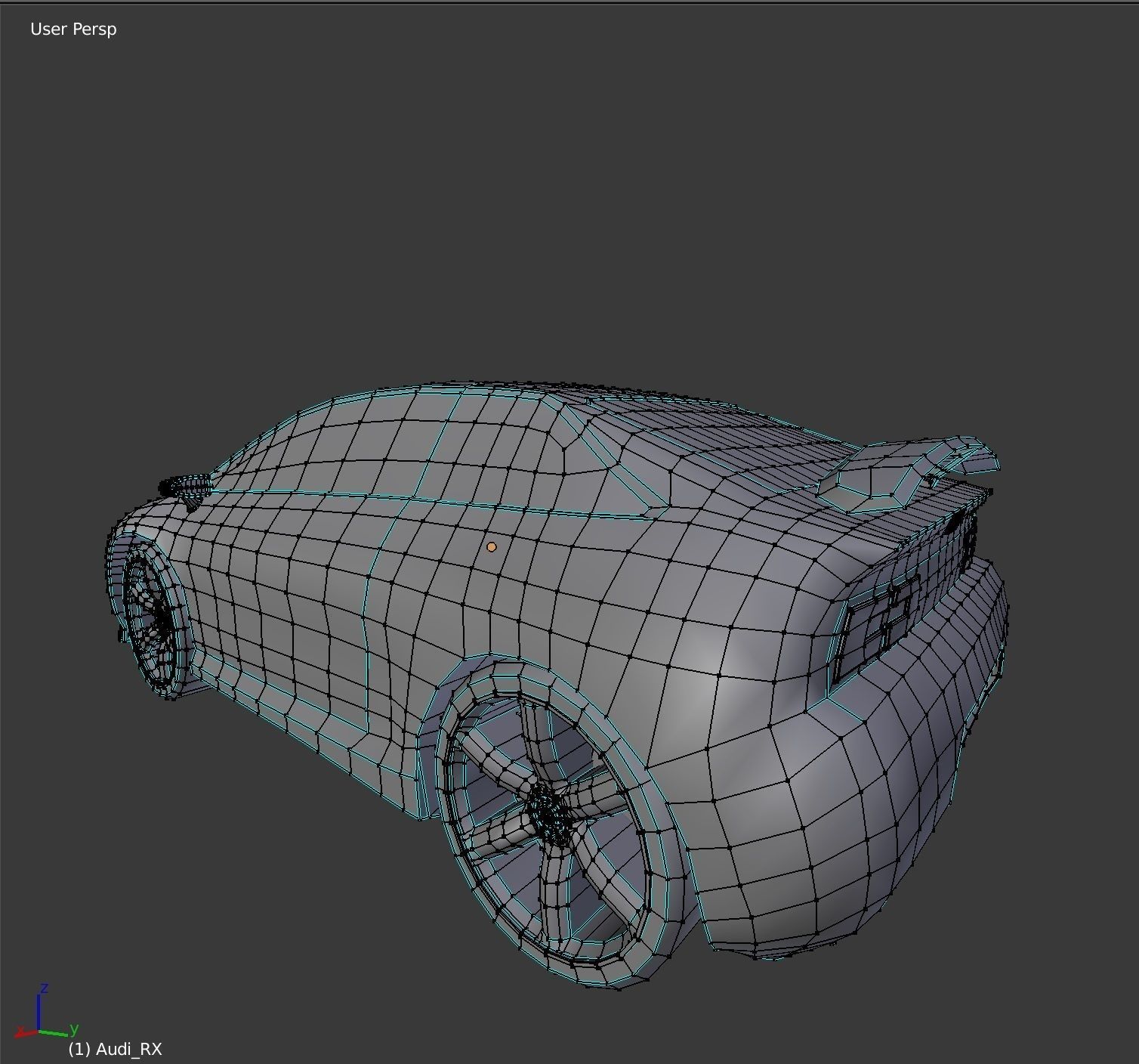 A Hybrid Concept Google Car AAA Low-poly 3D model_11
