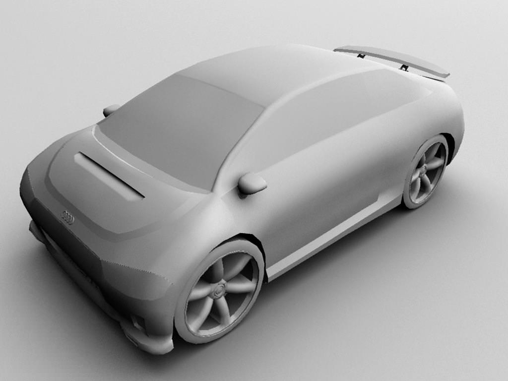 A Hybrid Concept Google Car AAA Low-poly 3D model_4