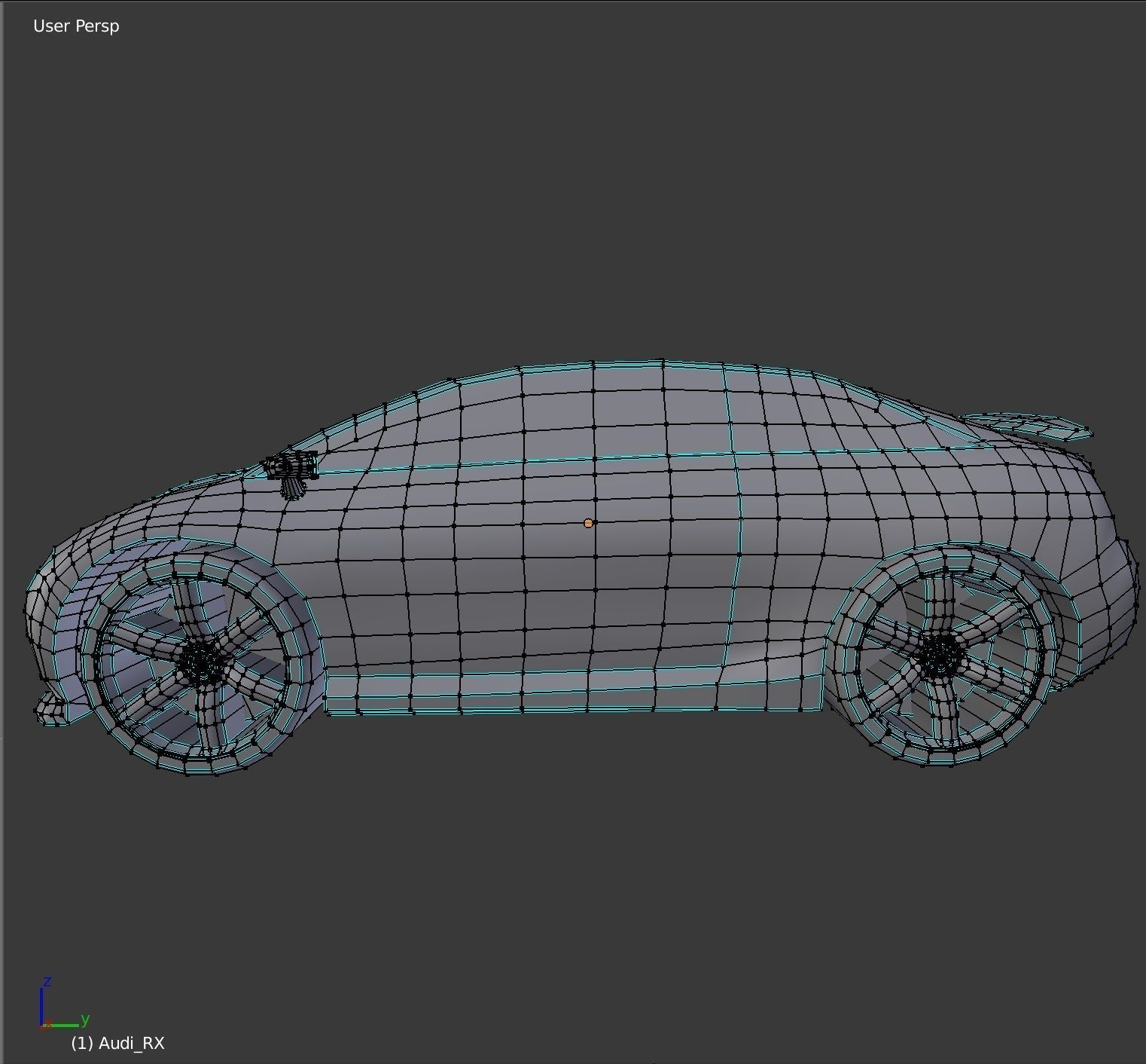 A Hybrid Concept Google Car AAA Low-poly 3D model_9