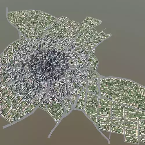 Modern City 3D model 3