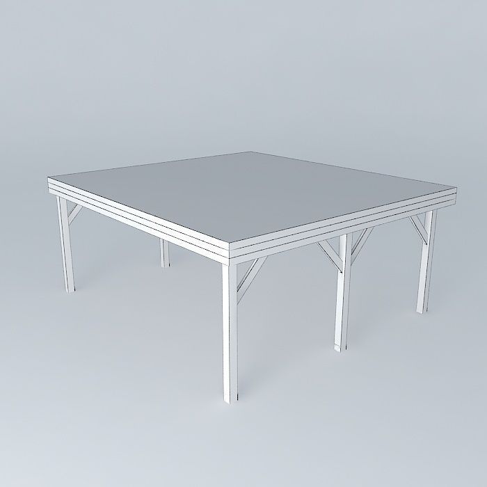 Decochalet 2015 Bero Jacques carport Free 3D model_4