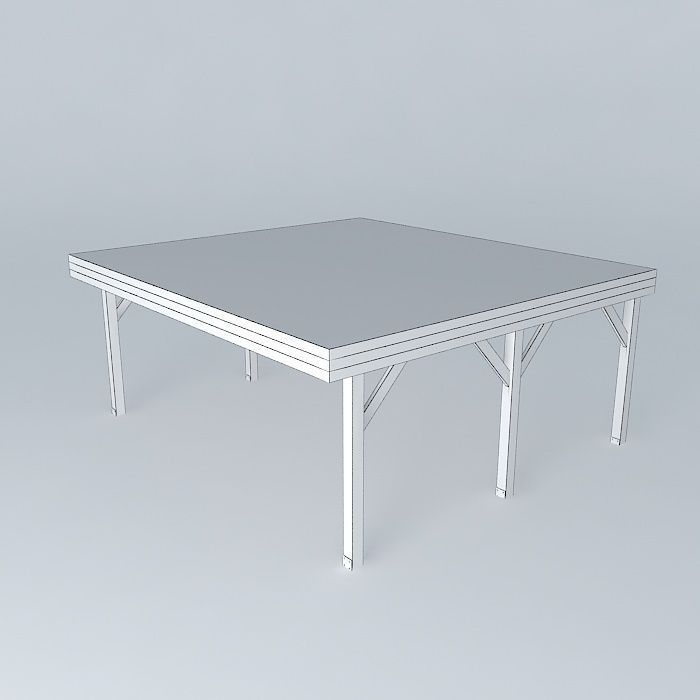 Decochalet 2015 Bero Jacques carport Free 3D model_3