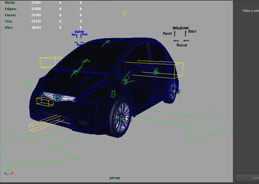 Car Concept Hatchback Google AAA Low-poly 3D model_10