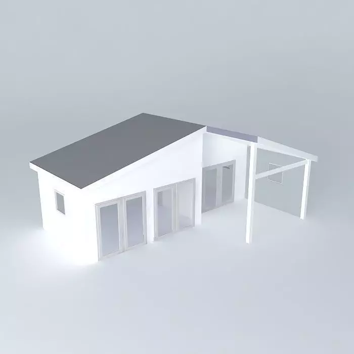Deco Chalet 2015 Bouteille 03 Free 3D model_0