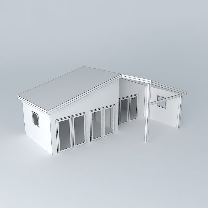 Deco Chalet 2015 Bouteille 03 Free 3D model_3