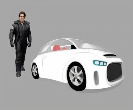 Futuristic Car AAA Low-poly 3D model_27