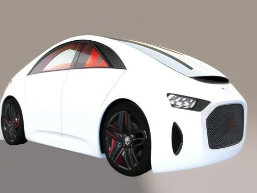 Futuristic Car AAA Low-poly 3D model_21