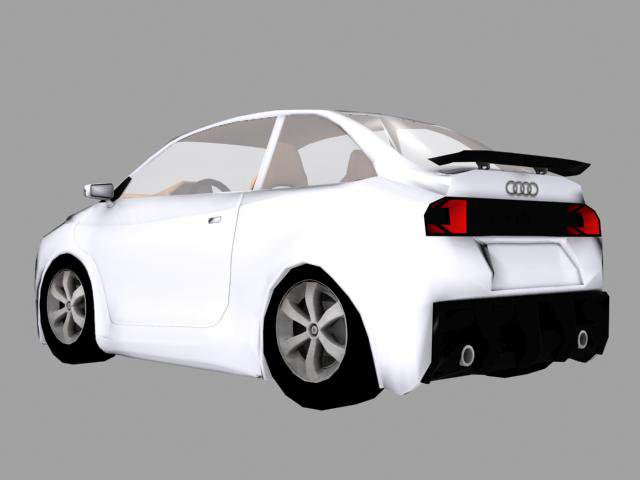 Futuristic Car AAA Low-poly 3D model_4
