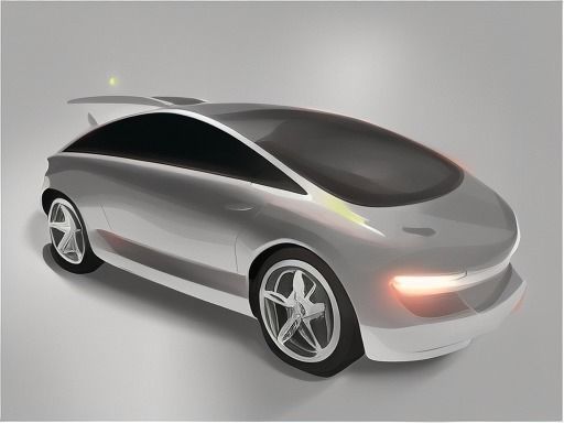 Futuristic Car AAA Low-poly 3D model_29