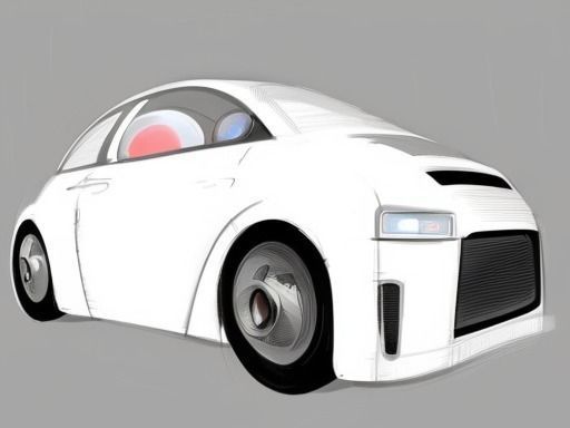 Futuristic Car AAA Low-poly 3D model_19