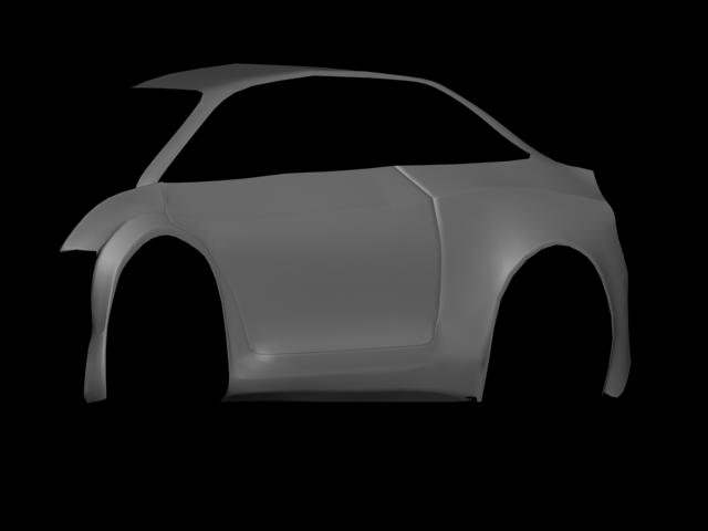 Futuristic Car AAA Low-poly 3D model_7