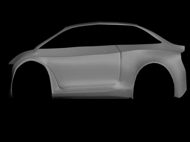 Futuristic Car AAA Low-poly 3D model_6