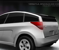 Car Toyota SUV google car AAA Low-poly 3D model_7