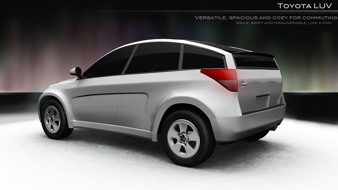 Car Toyota SUV google car AAA Low-poly 3D model_8