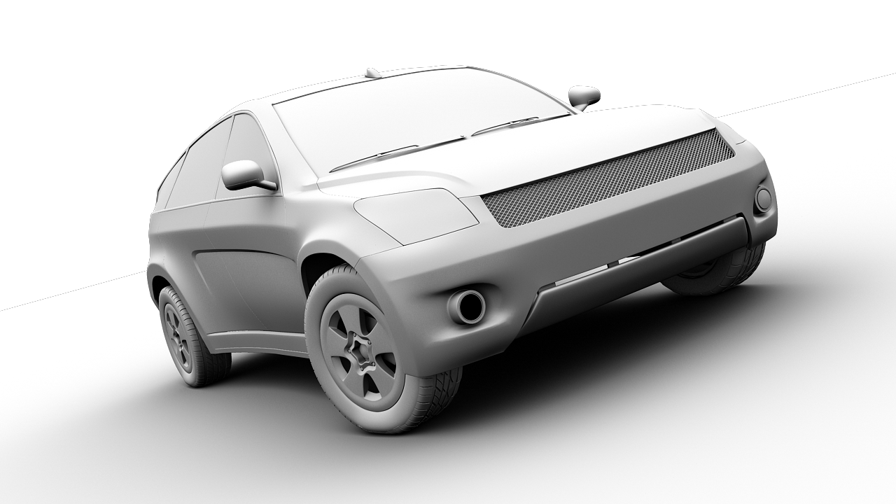 Car Toyota SUV google car AAA Low-poly 3D model_15