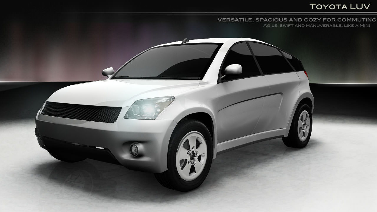 Car Toyota SUV google car AAA Low-poly 3D model_2