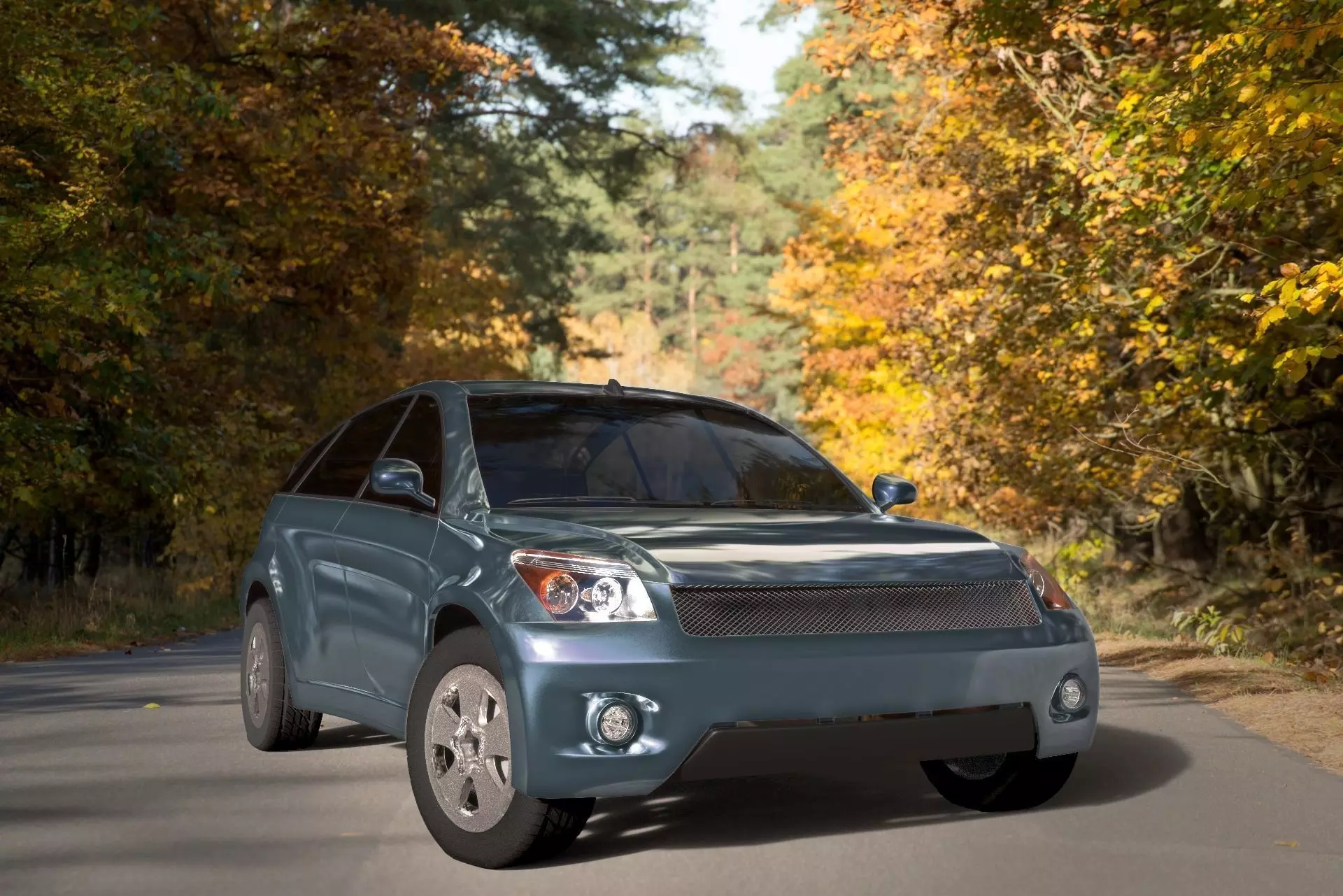 Car Toyota SUV google car AAA Low-poly 3D model_0