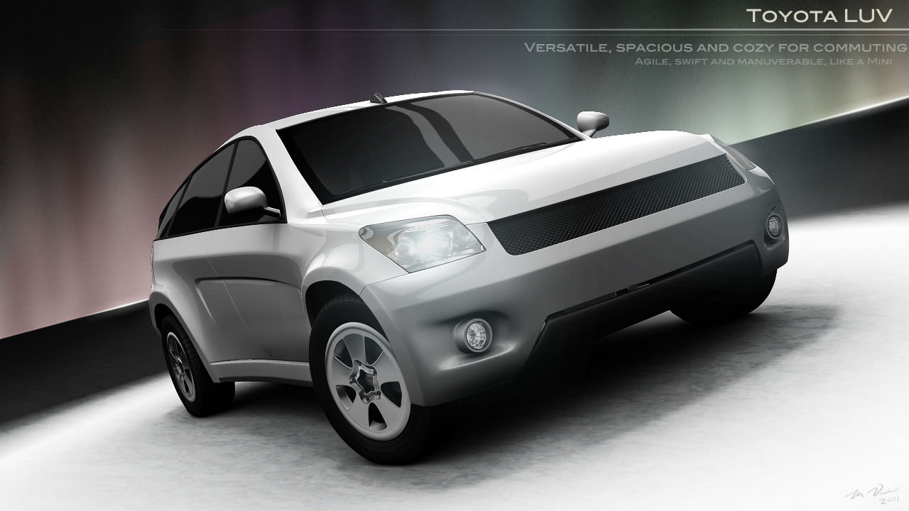 Car Toyota SUV google car AAA Low-poly 3D model_6