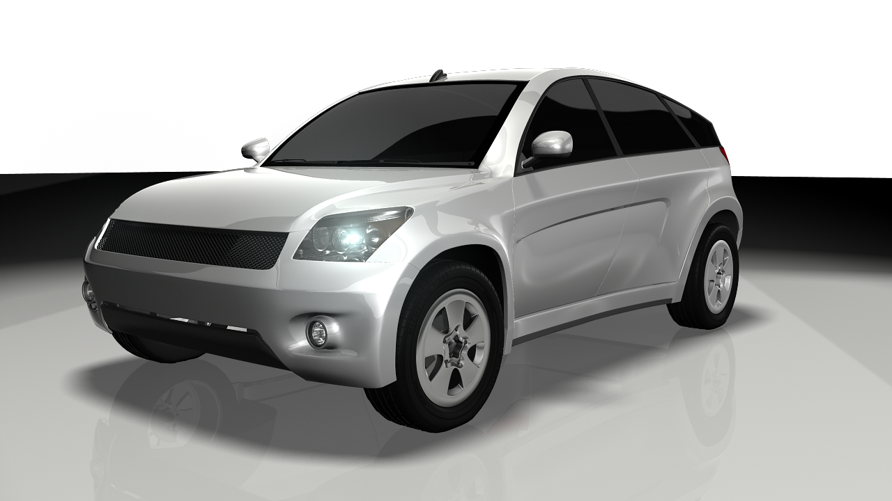 Car Toyota SUV google car AAA Low-poly 3D model_13