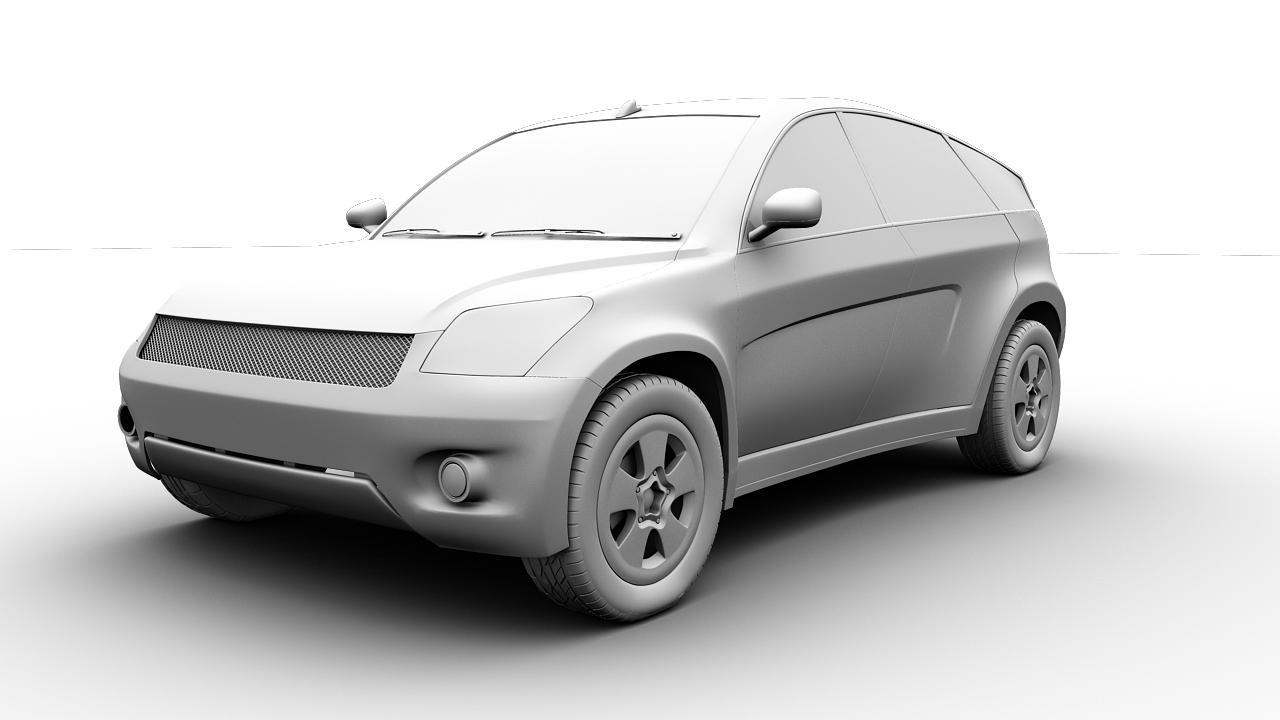 Car Toyota SUV google car AAA Low-poly 3D model_16