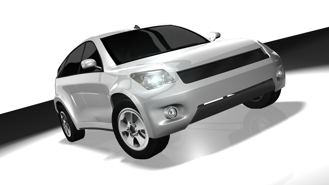 Car Toyota SUV google car AAA Low-poly 3D model_14