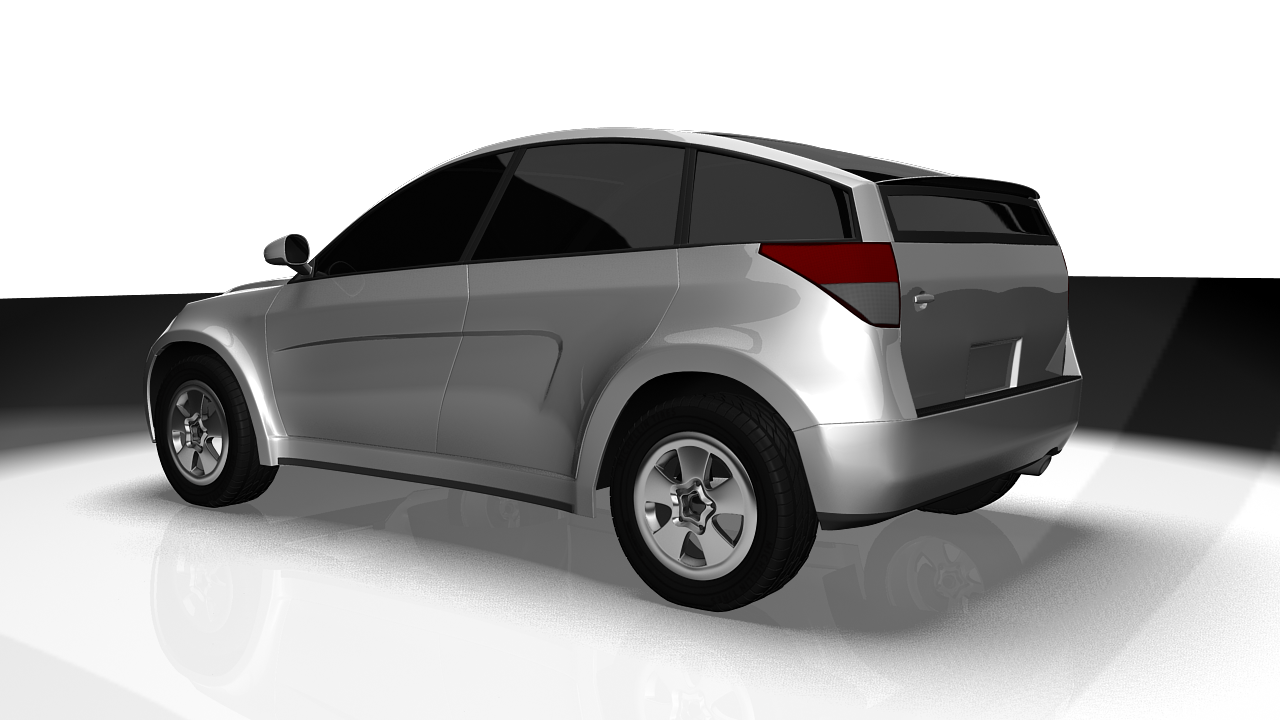 Car Toyota SUV google car AAA Low-poly 3D model_9