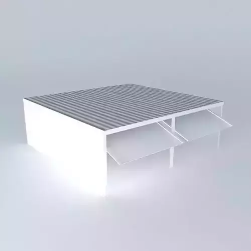 Decochalet 2015 NB2 2Z double garage metallique