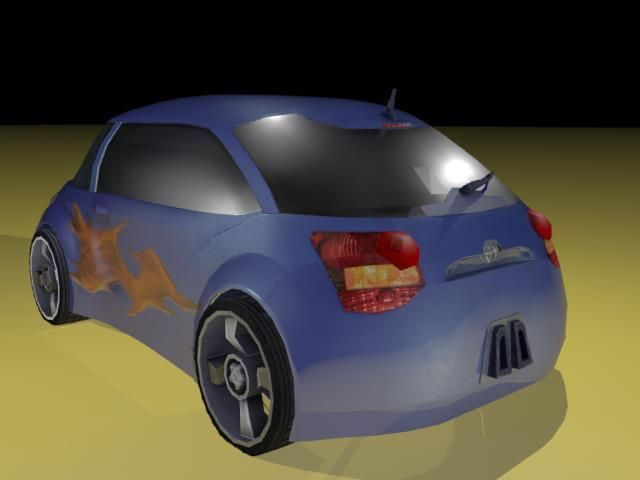 Toyota H2GO Google car AAA Low-poly 3D model_10