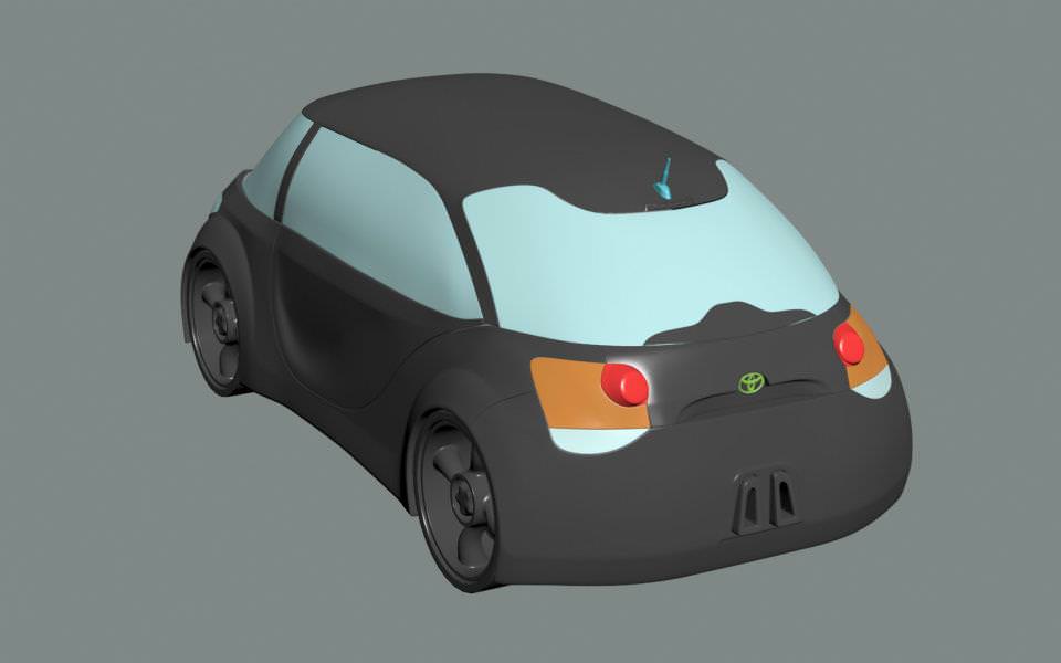 Toyota H2GO Google car AAA Low-poly 3D model_6