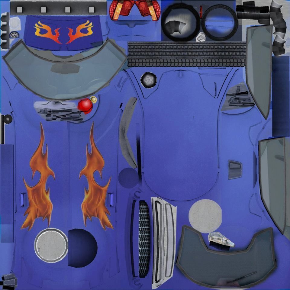 Toyota H2GO Google car AAA Low-poly 3D model_8