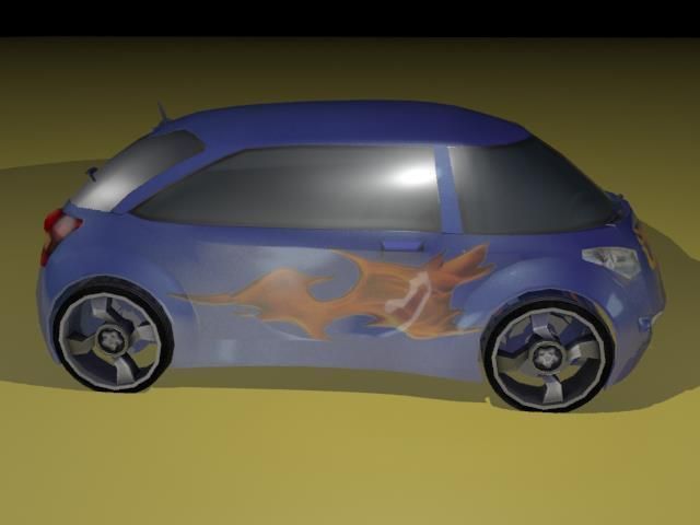 Toyota H2GO Google car AAA Low-poly 3D model_9