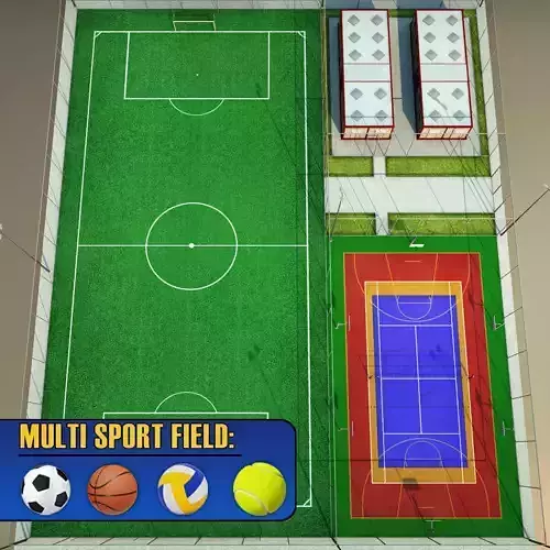 Sport court arena centre pack