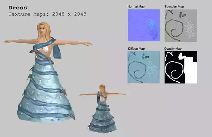 Game Clothes  AAA Low-poly 3D model