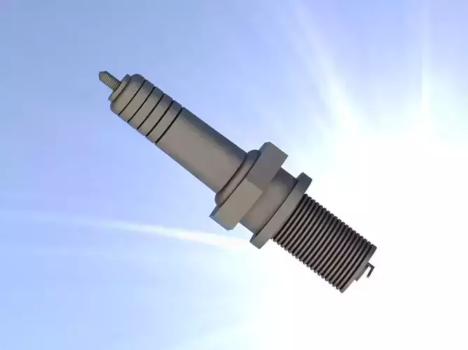 Spark plug of a petrol engine  3D model