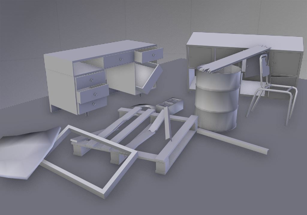 Junk and scraps package 01 - By BigMouse Low-poly 3D model_3