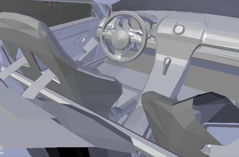 GT1concept porsche racing car 3D model_6