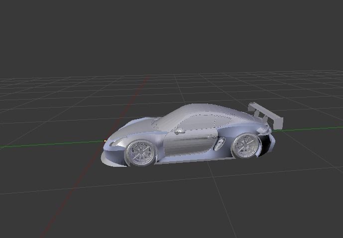 GT1concept porsche racing car 3D model_0