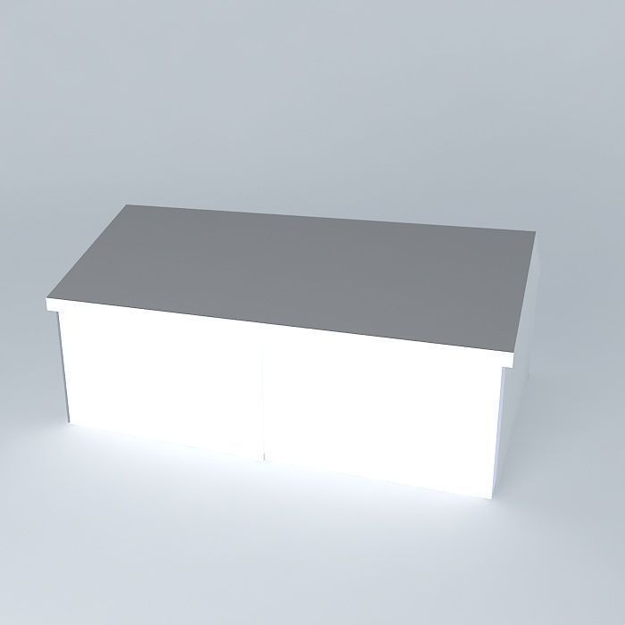 Decochalet 2015 Lemaire closed Carport Free 3D model_1