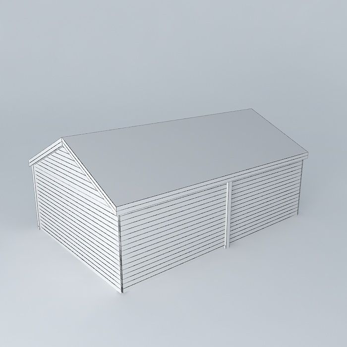 Decochalet 2015 Lemaire closed Carport Free 3D model_4