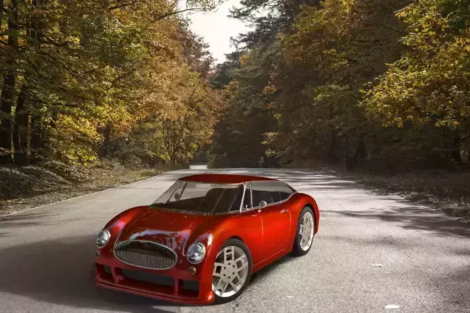 Austin 500 Hybrid AAA Low-poly 3D model