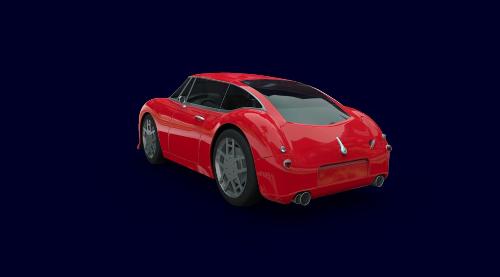 Austin 500 Hybrid AAA Low-poly 3D model_5