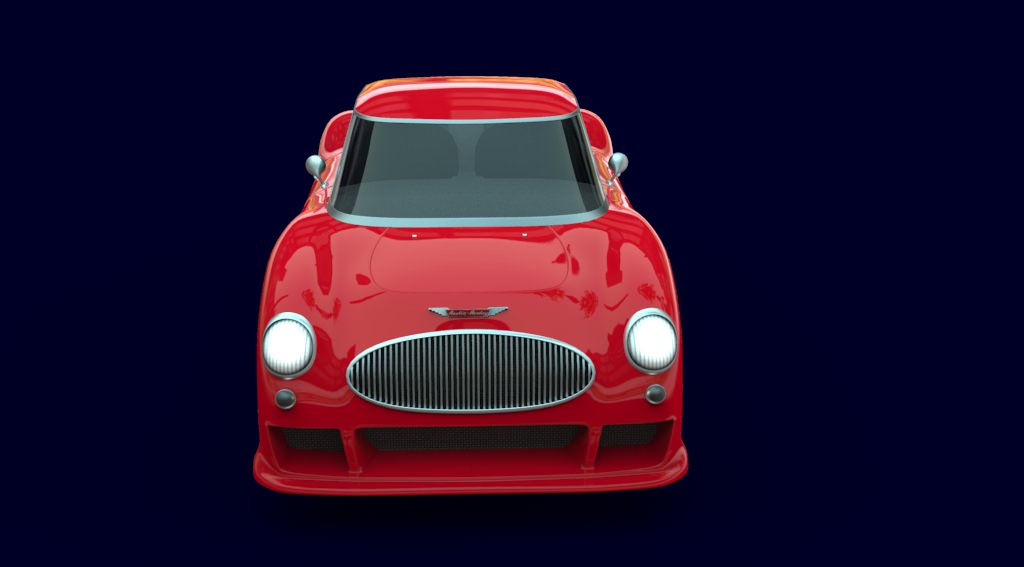 Austin 500 Hybrid AAA Low-poly 3D model_9