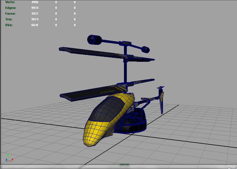 RC Helicopter AAA 3D model_10