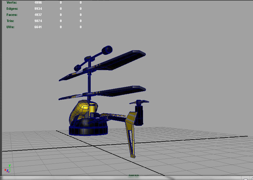 RC Helicopter AAA 3D model_7