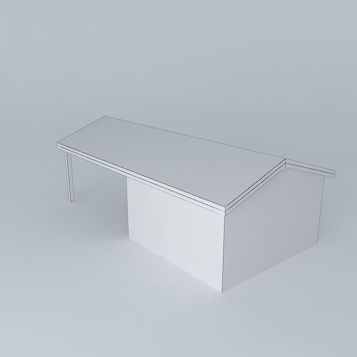 Decochalet 2015 Ensemble garage carport 400x800 Free 3D model_3