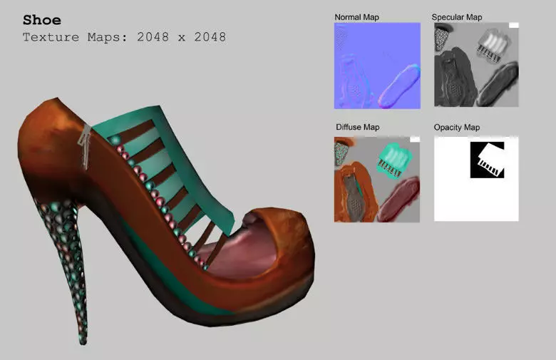 High Heel Shoe AAA Low-poly 3D model