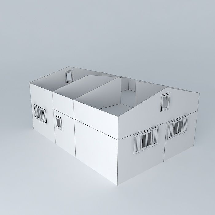 Decochalet 2015 YANS floor with no roof Free 3D model_4