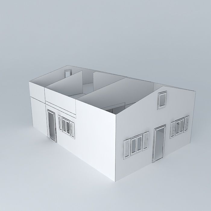 Decochalet 2015 YANS floor with no roof Free 3D model_3